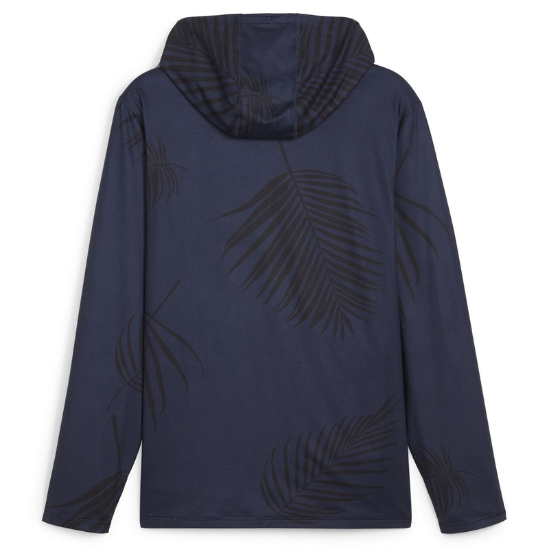 X PTC Palm Print Hoodie Deep Navy