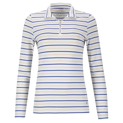 Womens The Christa Striped Mid Layer Blueberry