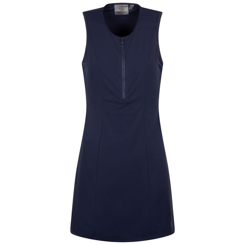 Womens Built-in Bodysuit Dress Navy - SS25