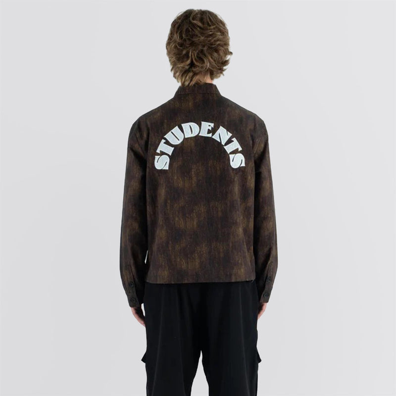 Kennedy Camo Twill Chore Jacket Brown