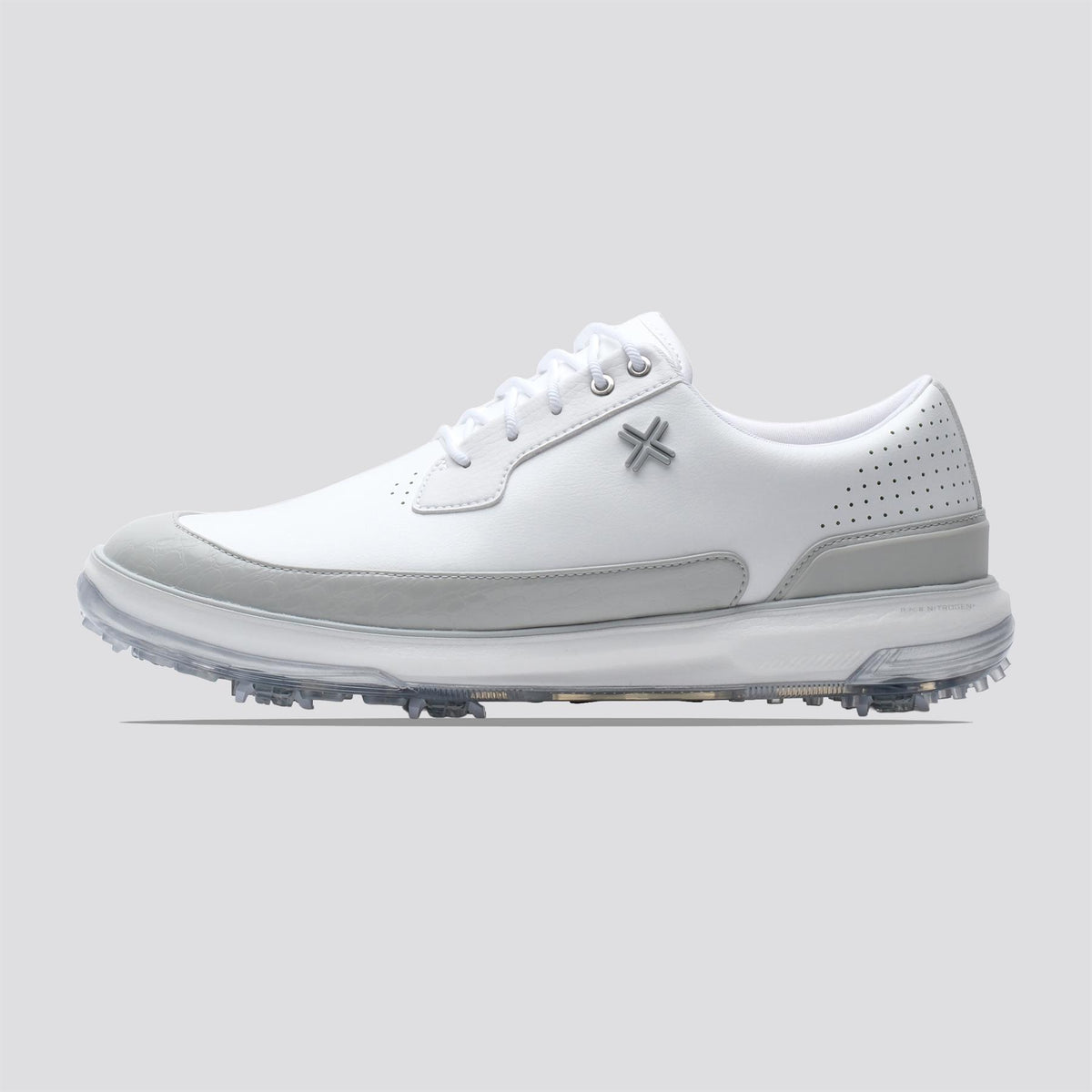 Moving Day SC RS Spiked Golf Shoes White/Ghost Grey Gator/White