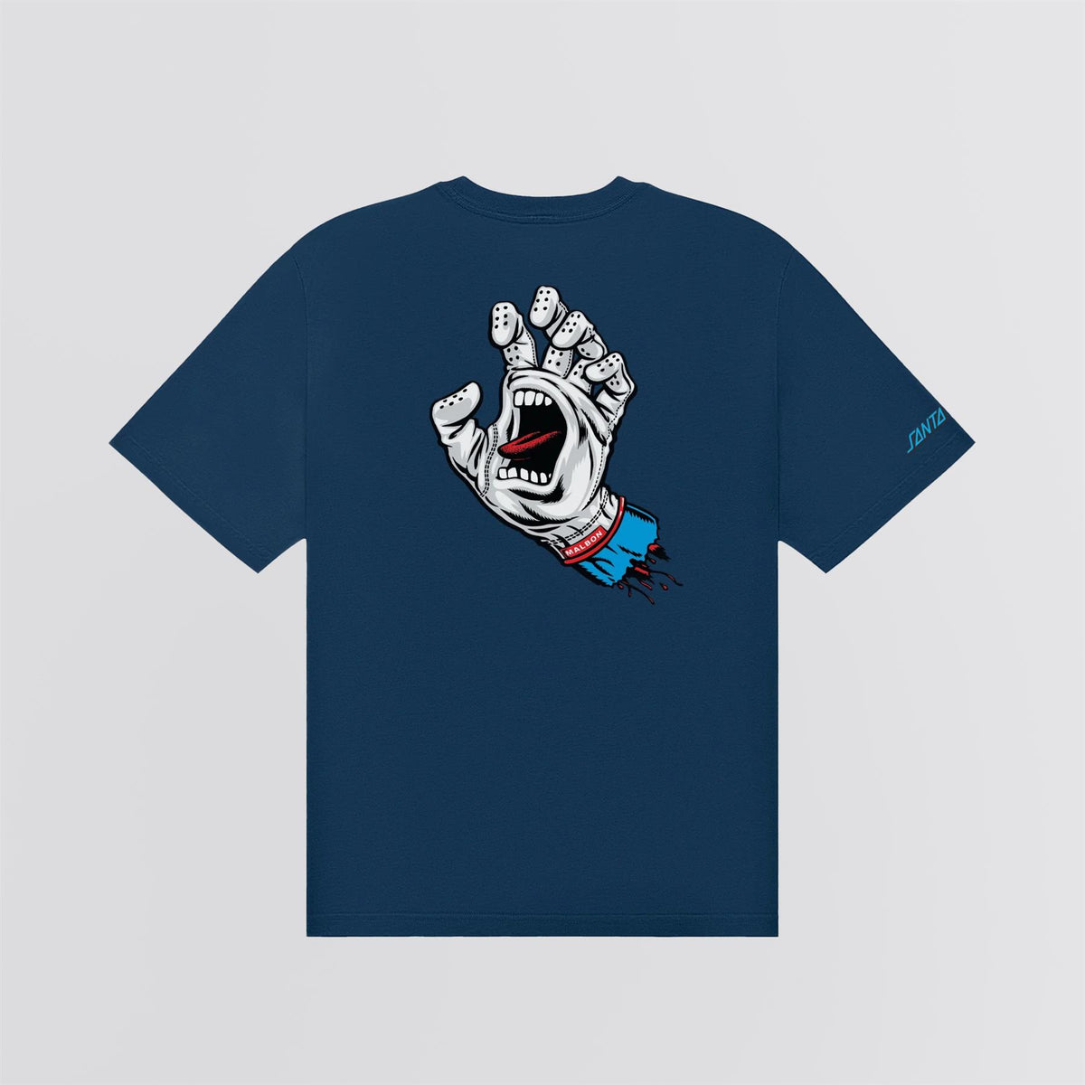 x Santa Cruz Bermuda Screaming Hand Tee Navy