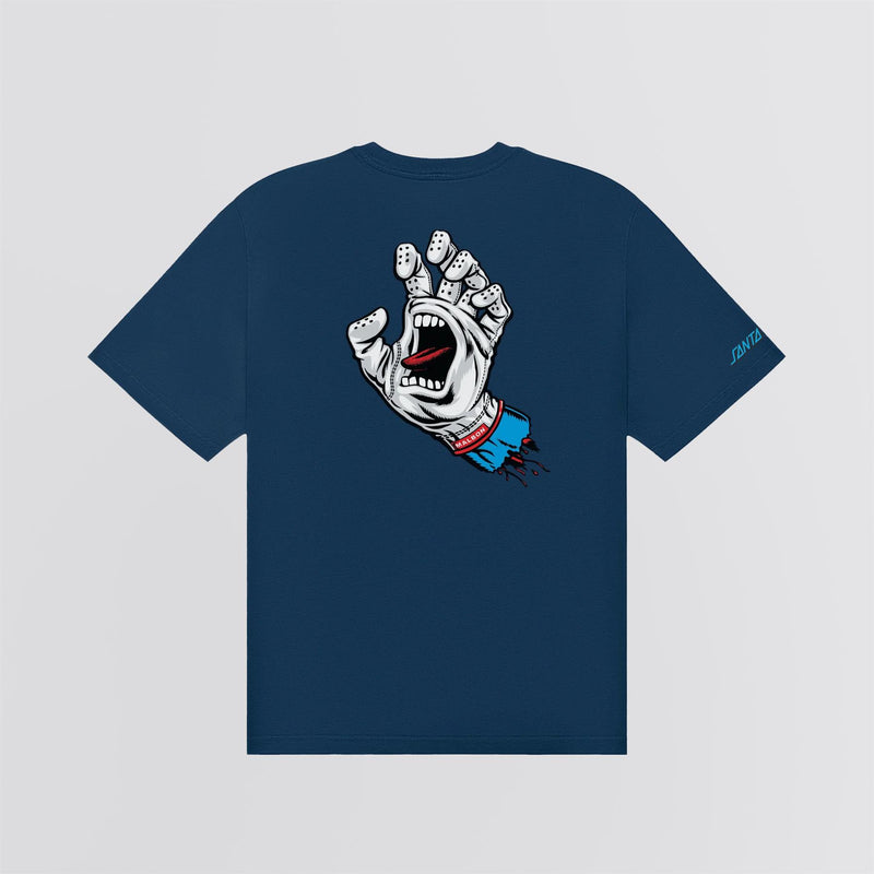 x Santa Cruz Bermuda Screaming Hand Tee Navy