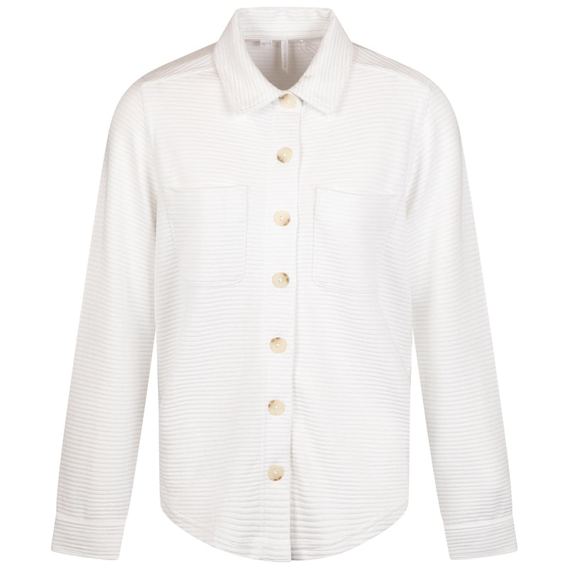 Womens Yacht Me Shacket White