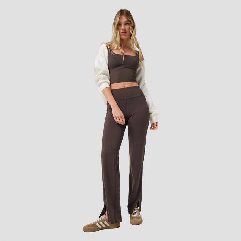 Womens Moveknit Bonded Pants Coffee Grounds