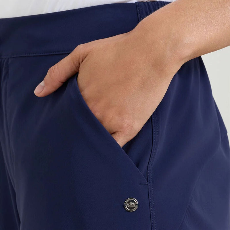 Womens Nellie Snap Leg Travel Pants Navy