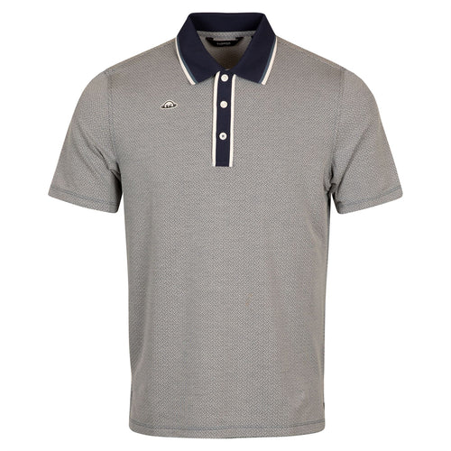 Hudson Recycled Vintage Jacquard Polo True Blue - SS25