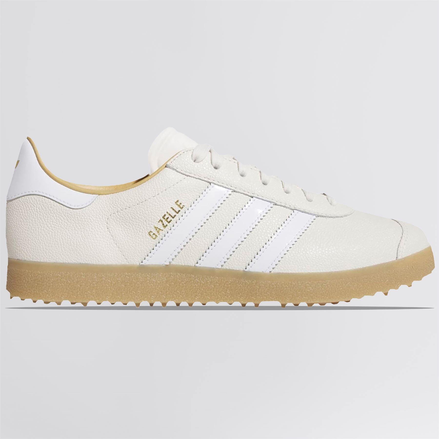 Gazelle Lux Spikeless Golf Shoes Chalk White/Footwear White/Gum