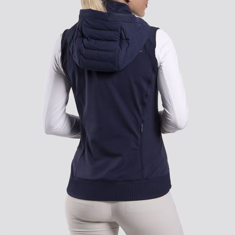 Womens Sundance Hooded Vest Atlanta Blue