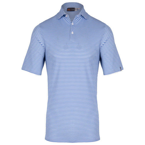 Lee Stripe Stretch Polo Cerulean/White - SS25