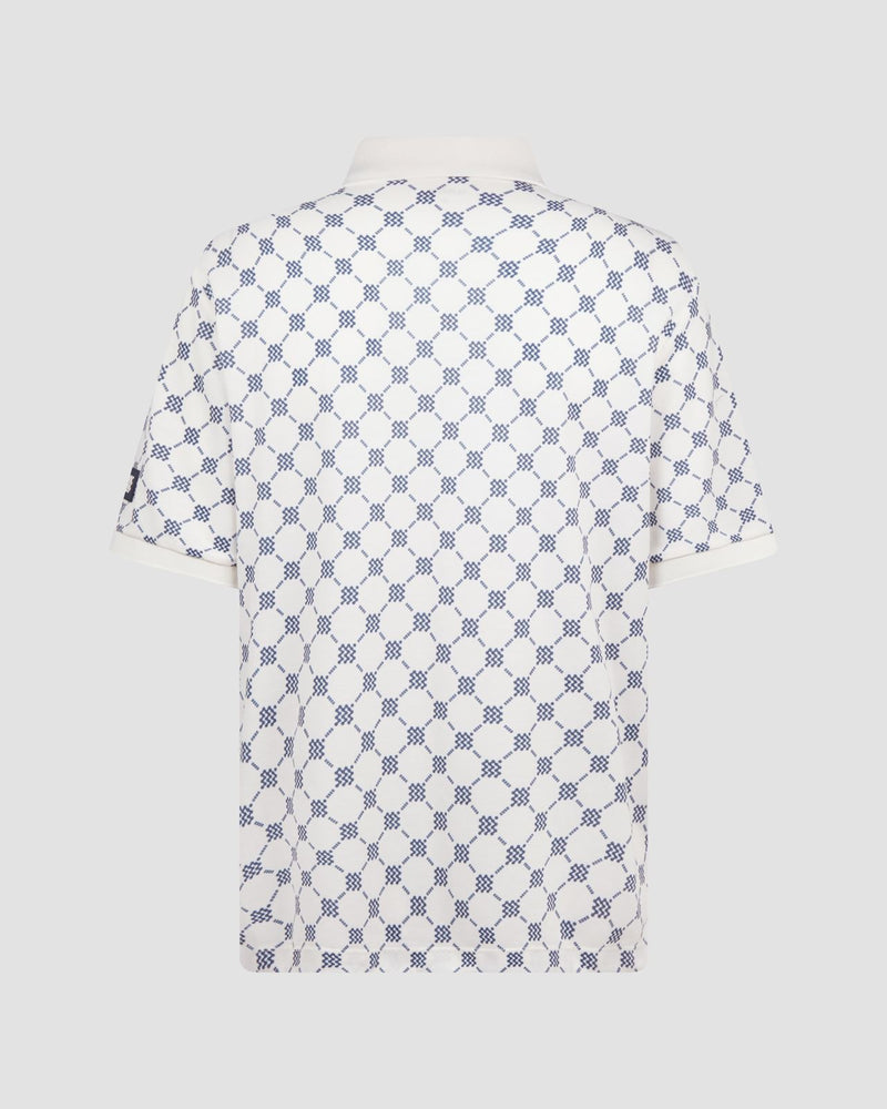 GOAT Pique Polo Monogram Cream