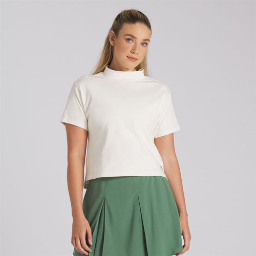 Womens X QGC Mock Neck Warm White