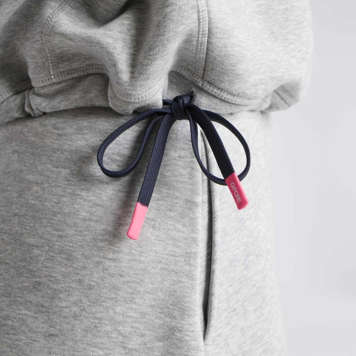 Womens French Terry Quarter Zip Pullover Nimbus Melange