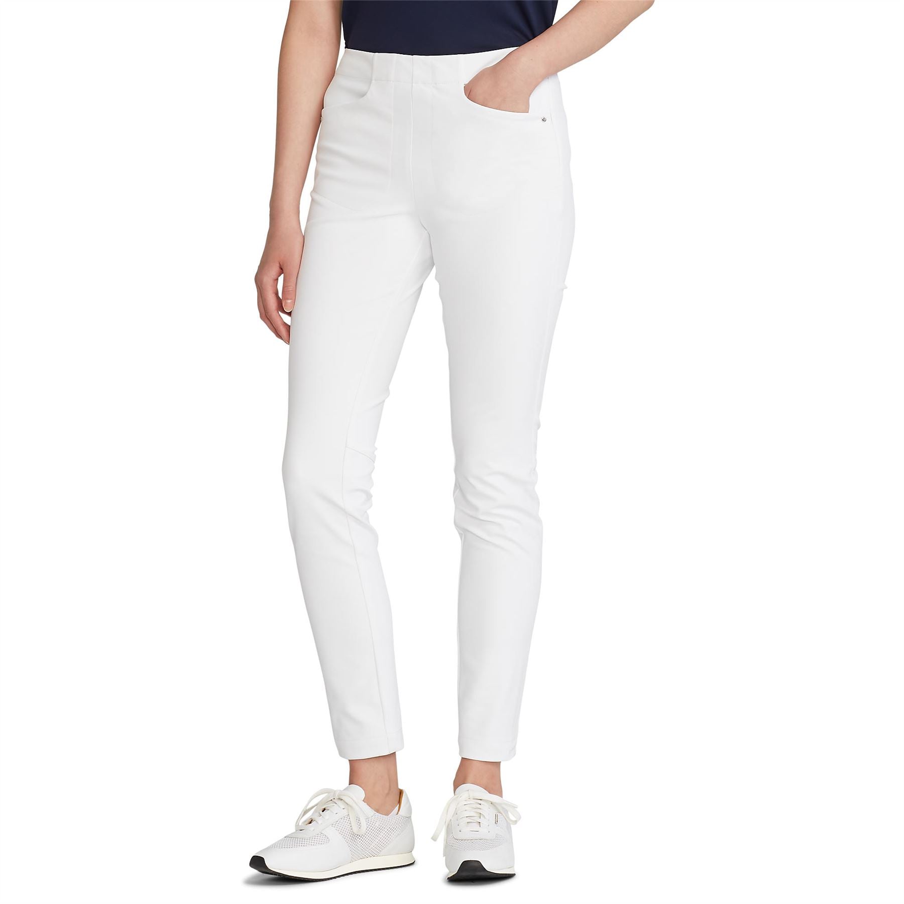 Womens Stretch Athletic Pant Pure White
