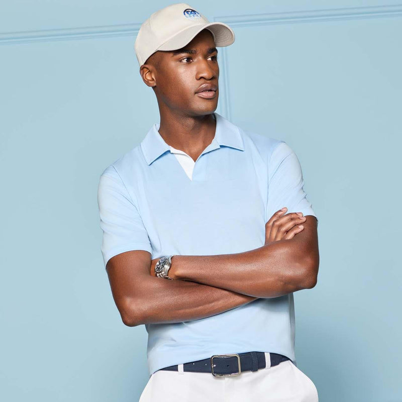 All Play Jonny Collar Stretch Knit Polo Baja