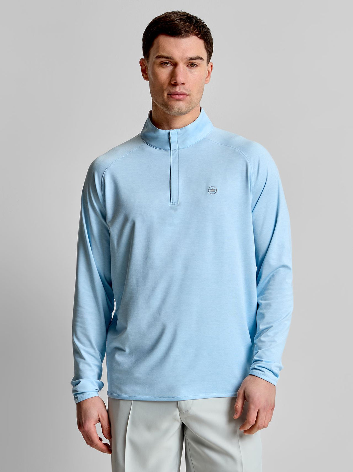 Stealth Performance Quarter Zip Mid Layer Blue Frost