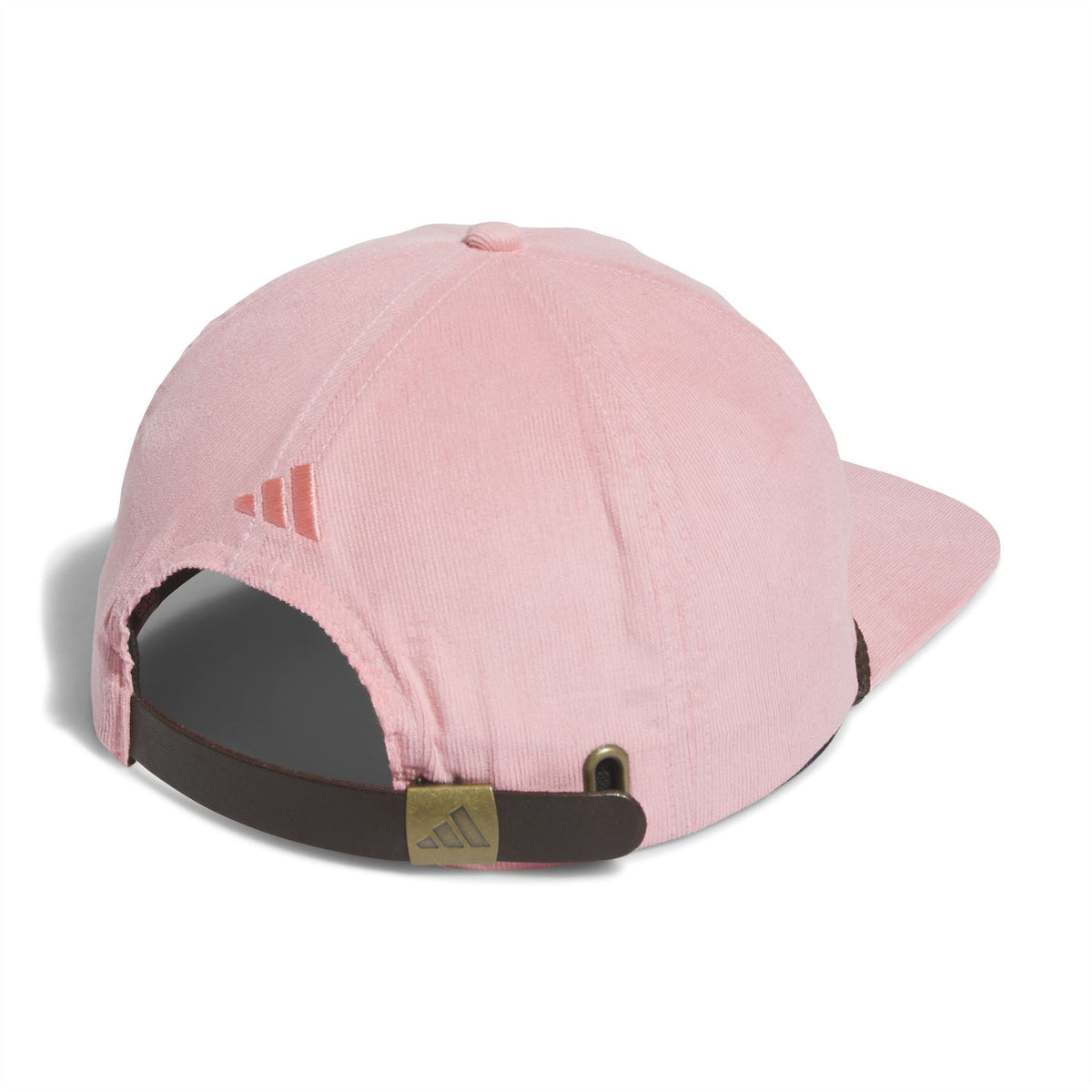 Five-Panel Corduory Leather Cap Semi Pink
