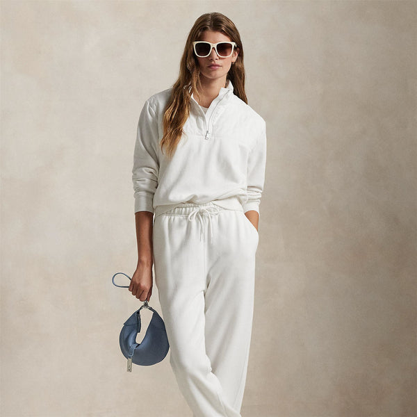 Ralph Lauren RLX Half Zip Quilted Jacket Ceramic White