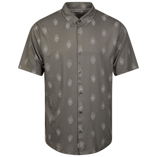 Printed Astoria Polo Anchor/Heather Quills - SS24
