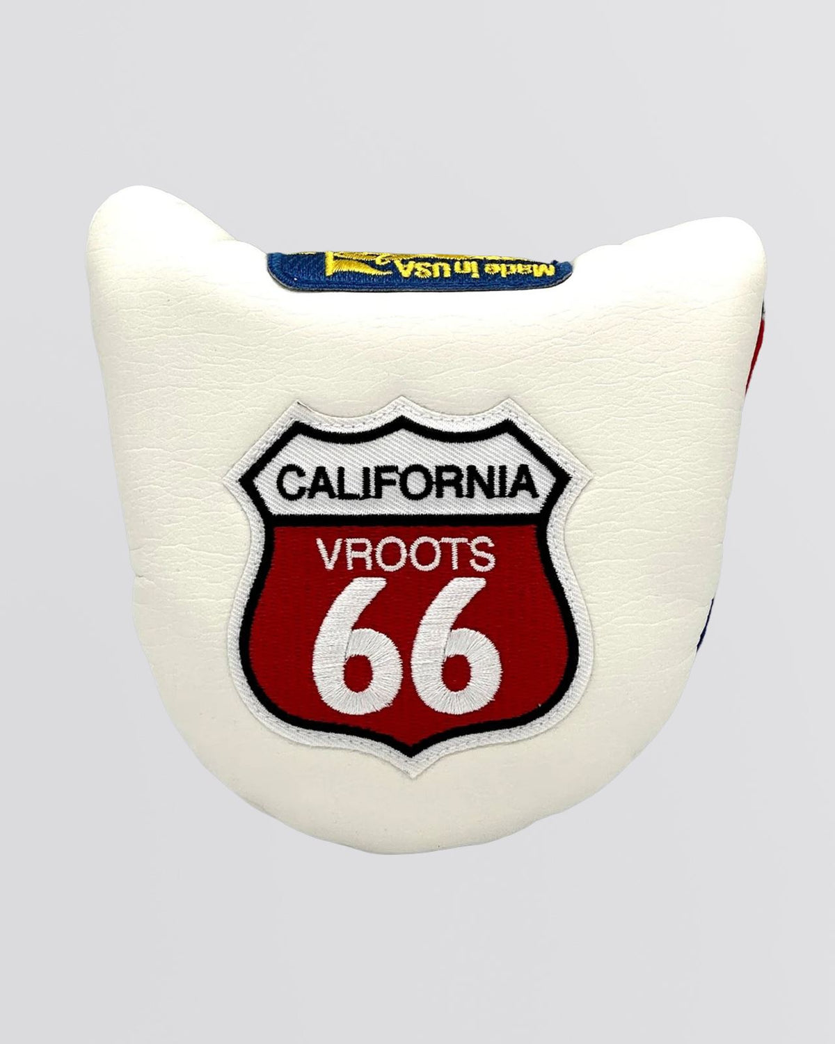 Round Tail U-Leather Mallet Putter Cover Newport White
