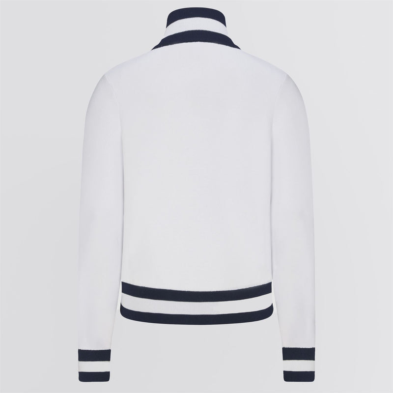 Womens Anne Cardigan White/Legacy Navy