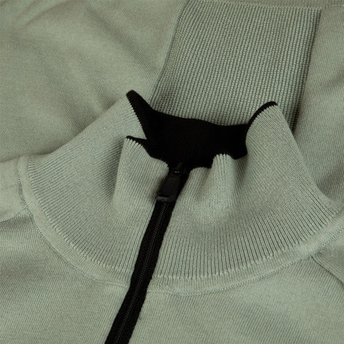 Hydro Quarter Zip Mid Layer Open Green