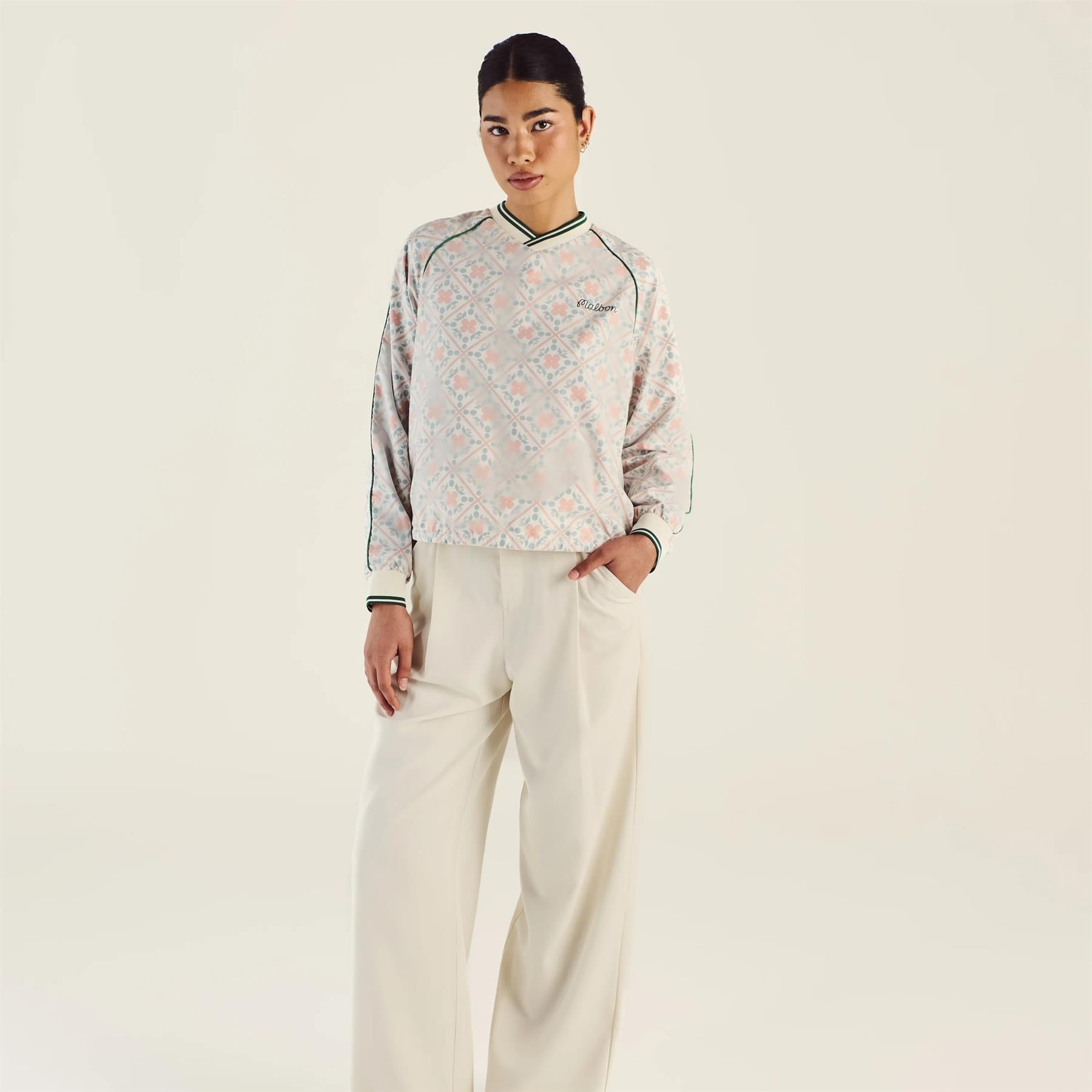 【MALBON GOLF】 ALESSIA windproof pullover piste ■WOMAN ALESSIA WINDBREAKER PULLOVER – Malbon Golf