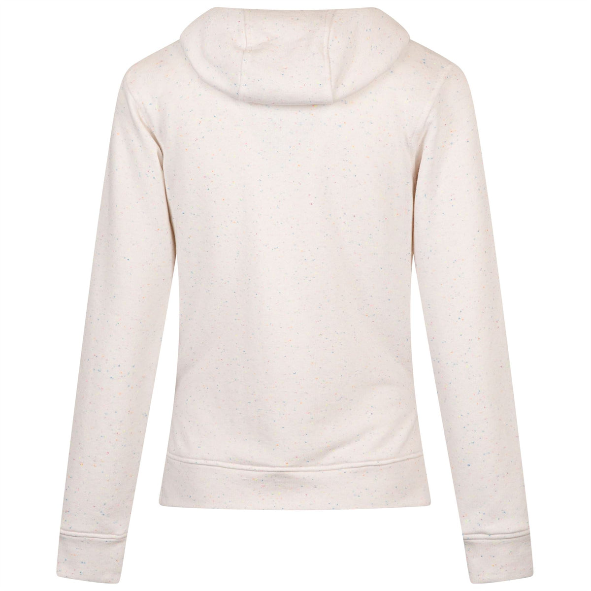 Womens Cotton Speckle Hoodie Off White