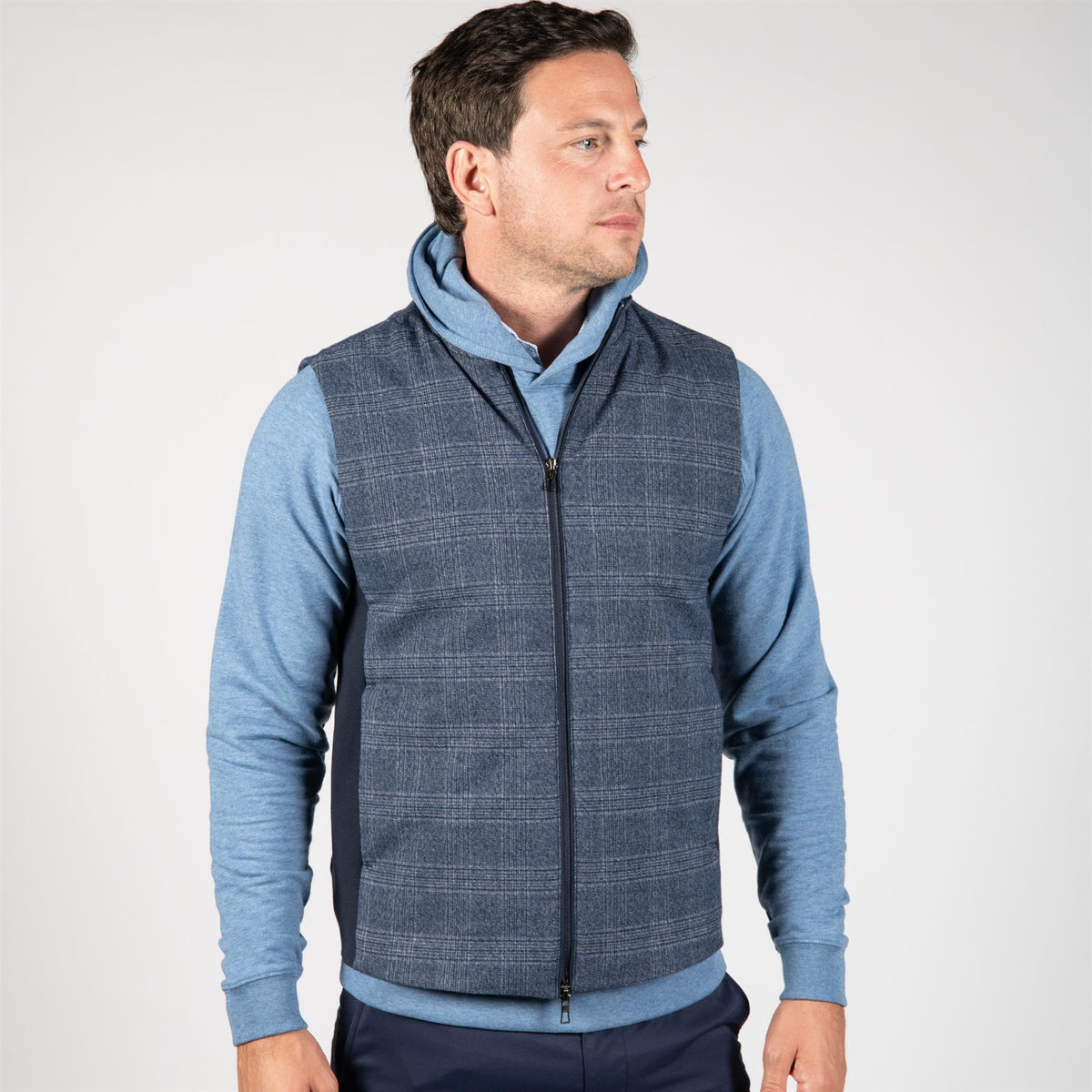 The Sterling Vest Heathered Navy