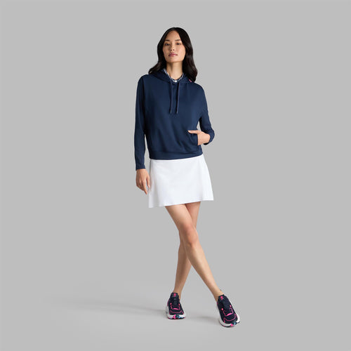 Womens Pray For Birdies Cropped SL Hoodie Twilight