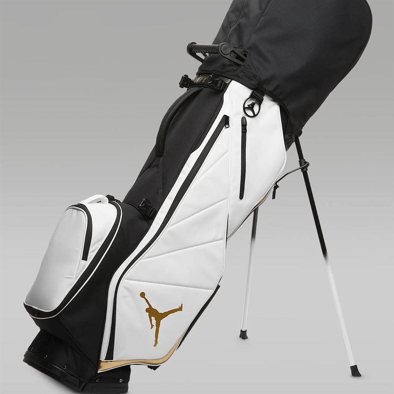 Jordan Fade Away Golf Bag White/Black/Metallic Gold
