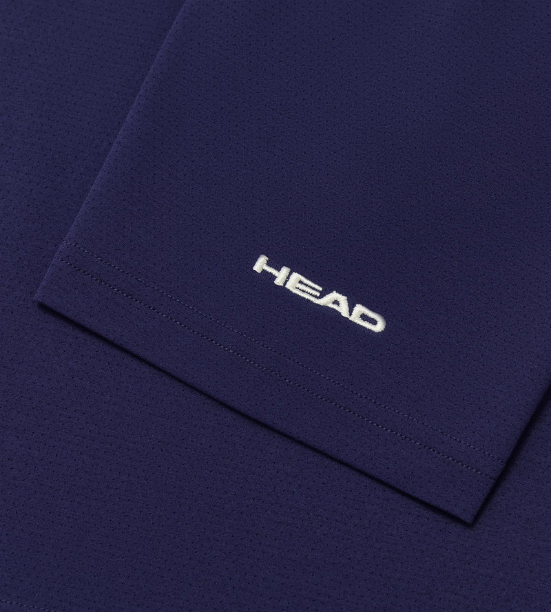 Womens Performance Mock Neck Tee Deep Navy