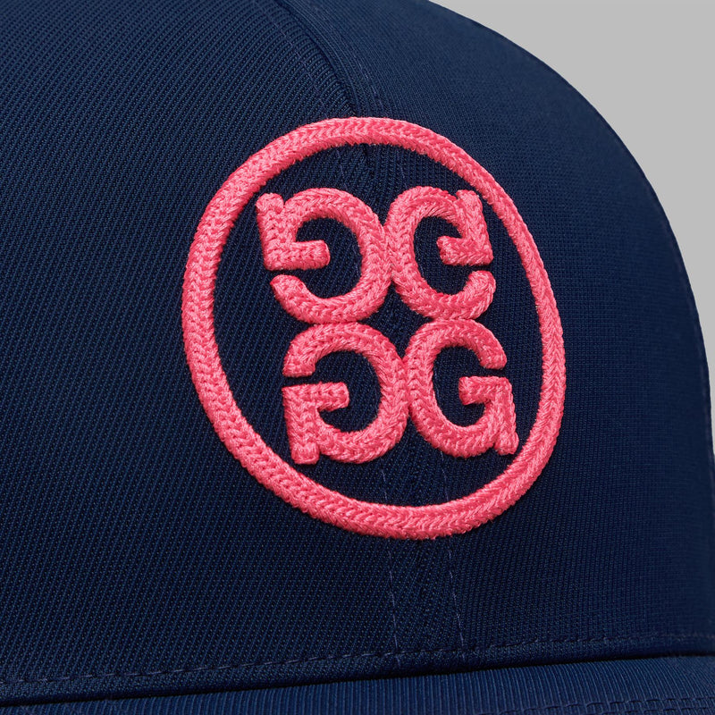 Circle G's Chainstitch 110 Cotton Twill Snapback Twilight/Knockout Pink