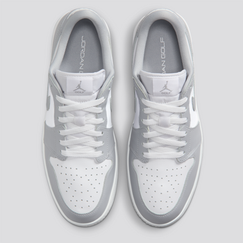 Jordan Golf Air Jordan 1 Low Spiked Golf Shoe Wolf Grey/White/Wolf