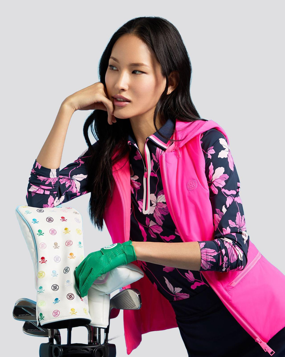 The Whit Hooded Stretch Vest Knockout Pink