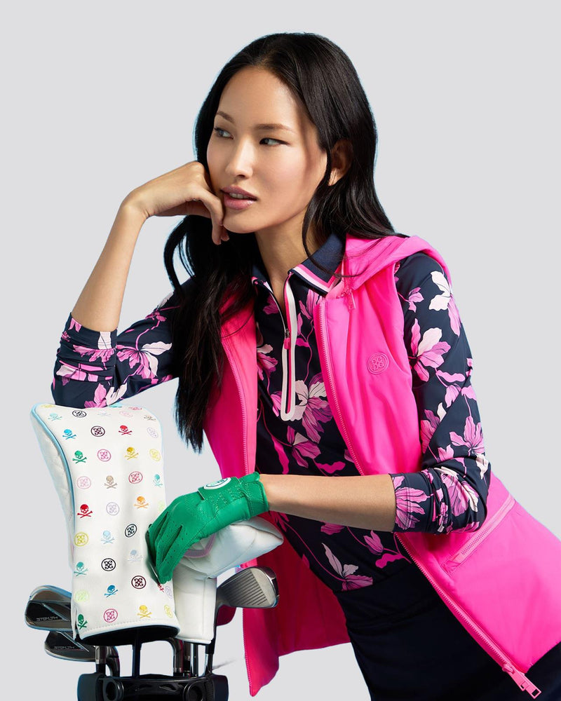 The Whit Hooded Stretch Vest Knockout Pink