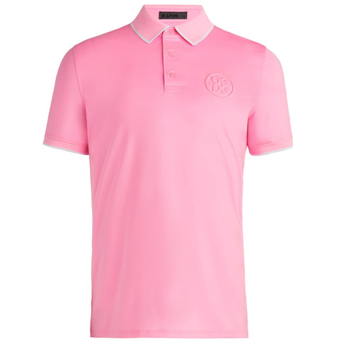 Circle G's Embossed Tech Jersey Polo Candy - SS24