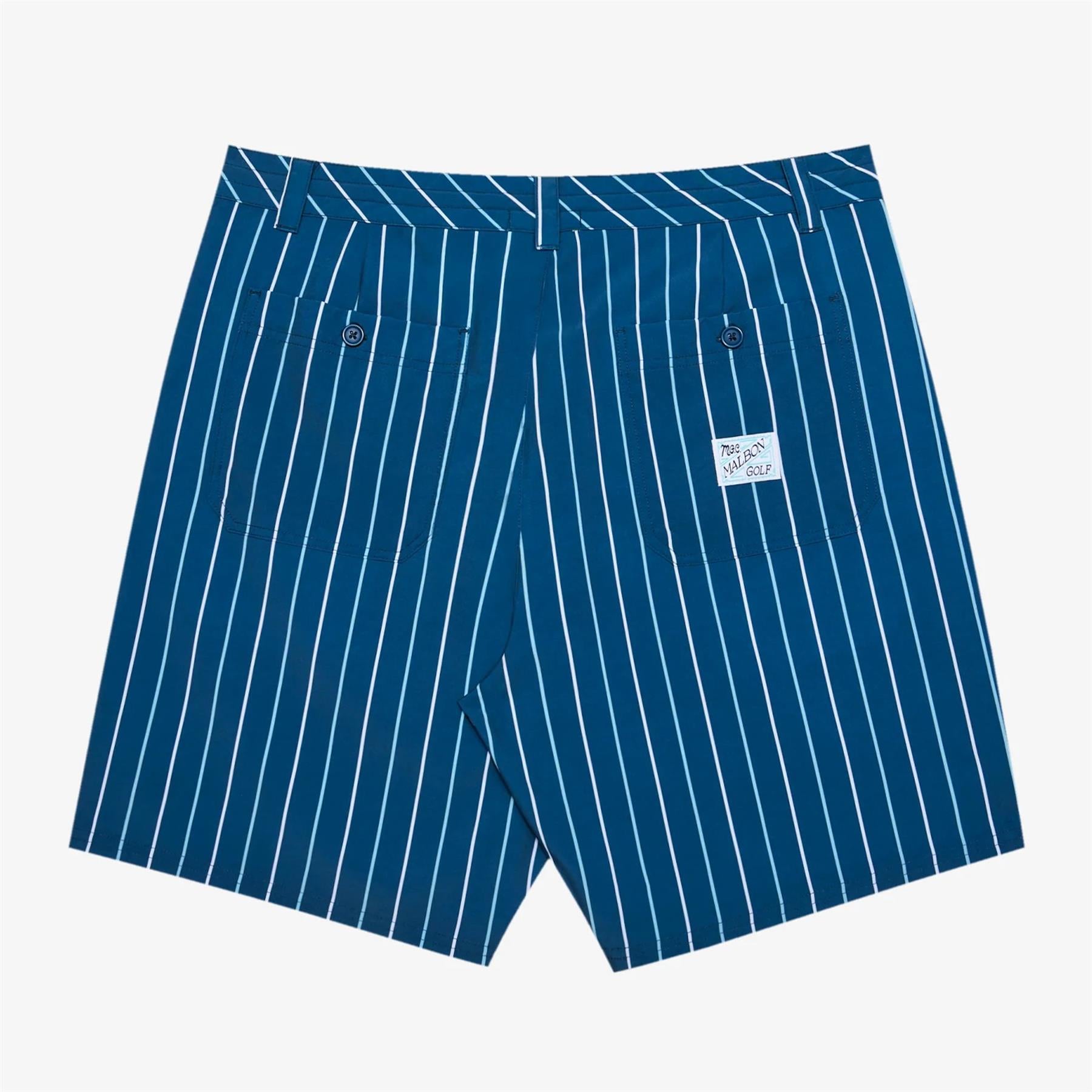 Malbon Golf Tonino Hybrid Printed Shorts Ocean | TRENDYGOLF USA