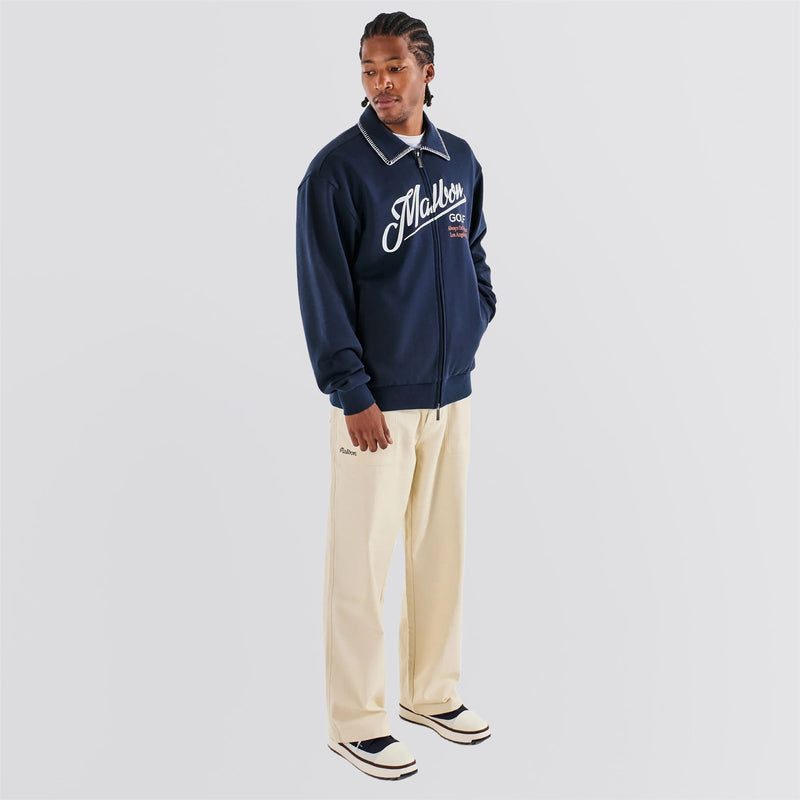 Maxwell Full Zip Sweater Navy