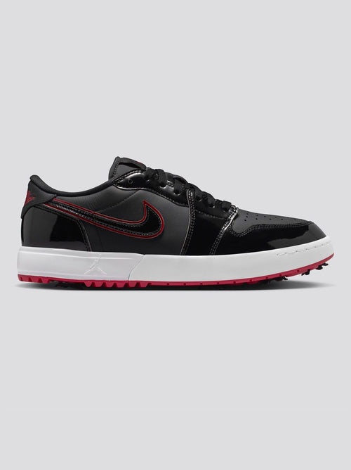 Air Jordan 1 Low G Spiked Golf Shoes Black/Varsity Red/White