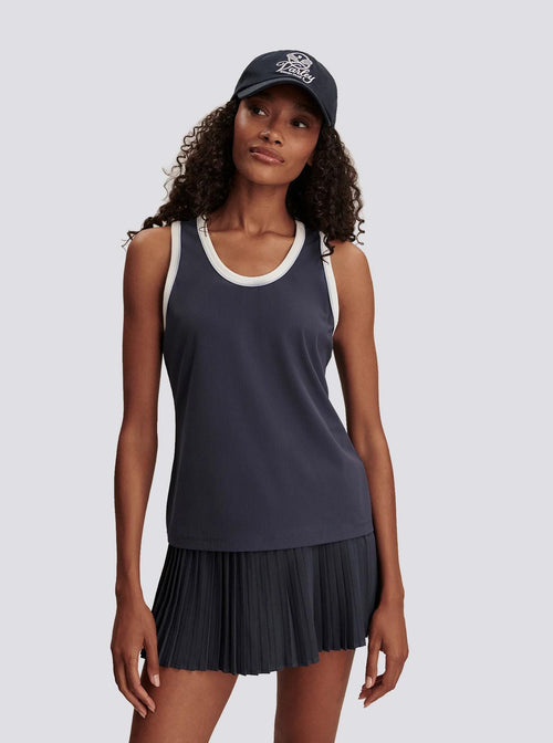 Womens Tegan Performance Tank Blue Nights