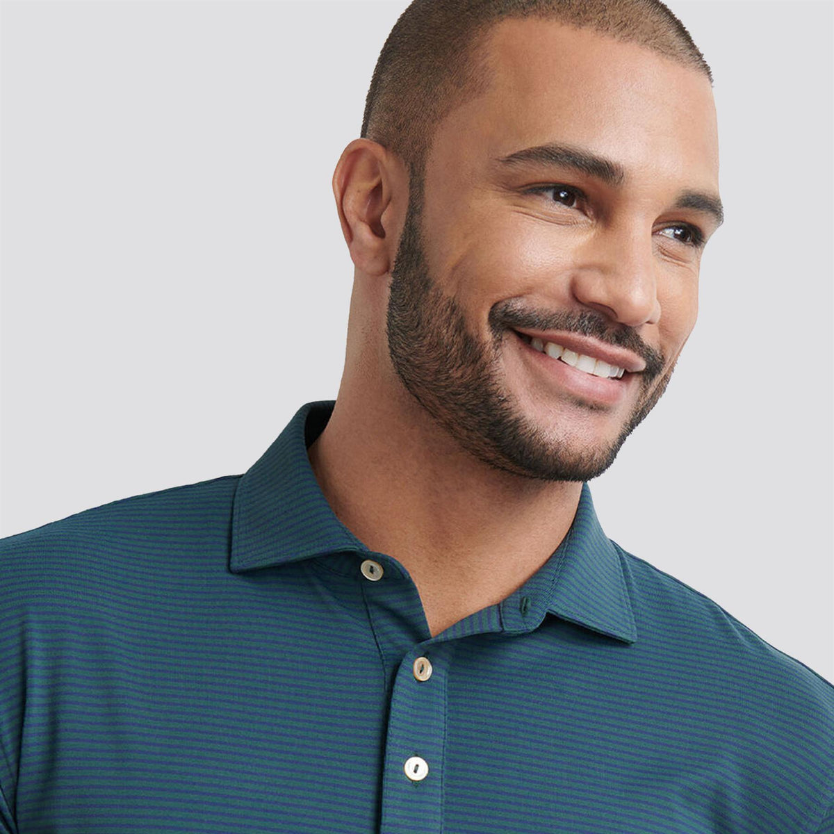 Lyons Performance Jersey LS Polo Nordic Pine