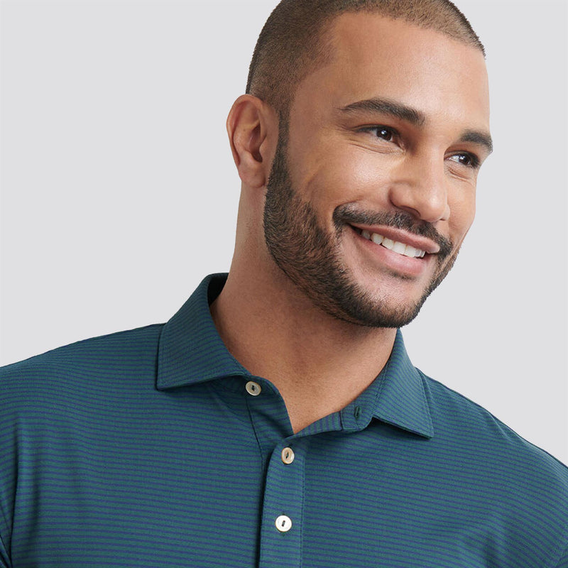 Lyons Performance Jersey LS Polo Nordic Pine