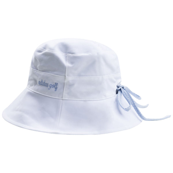 Womens Reversible Ponytail Sun Bucket Hat White - AW23 –