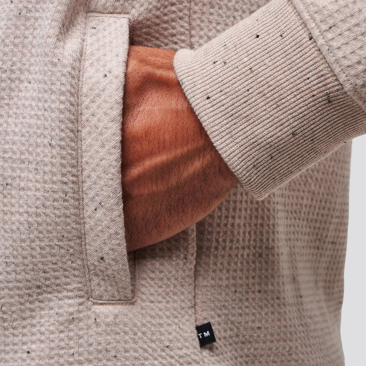 Cloud Waffle Hoodie Oxford Tan