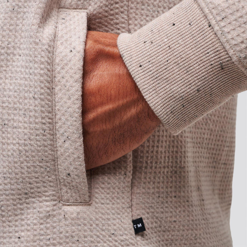 Cloud Waffle Hoodie Oxford Tan