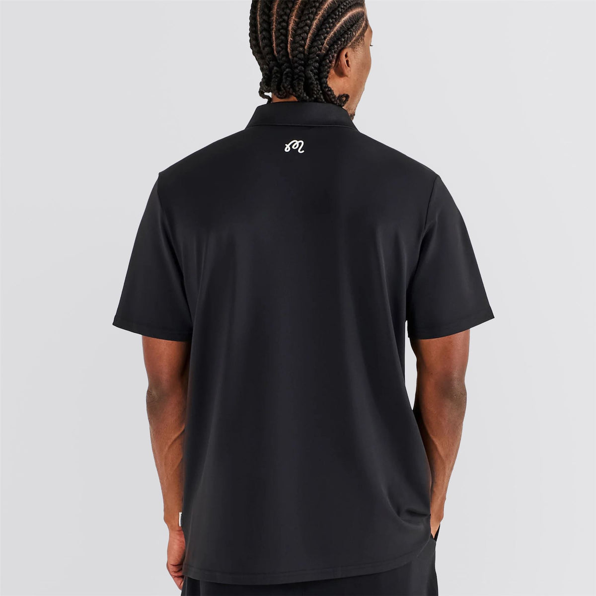 Evergreen Block Placket Polo Black
