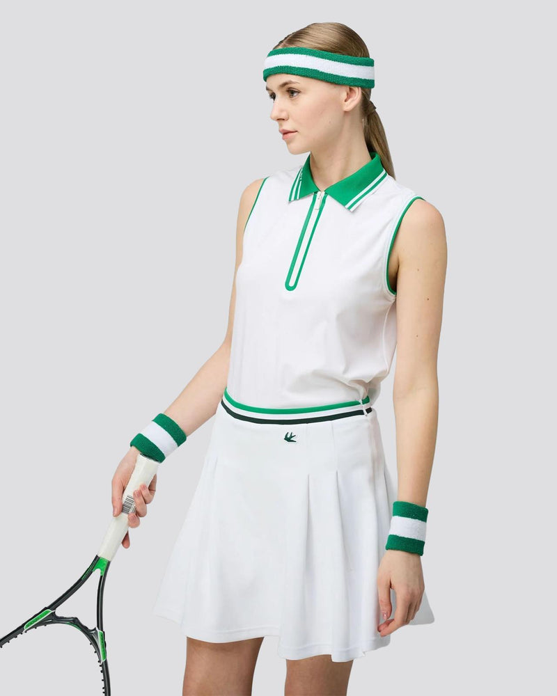 Womens Tech Jersey SL Zip Polo
