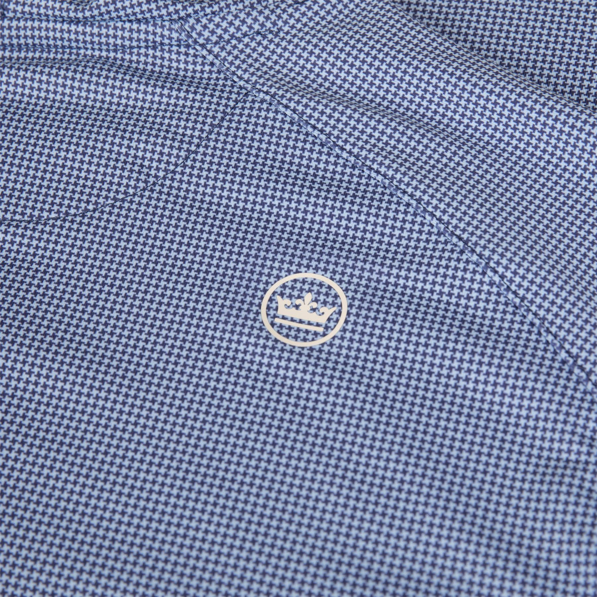 Pine Houndstooth Performance Hoodie Sport Navy