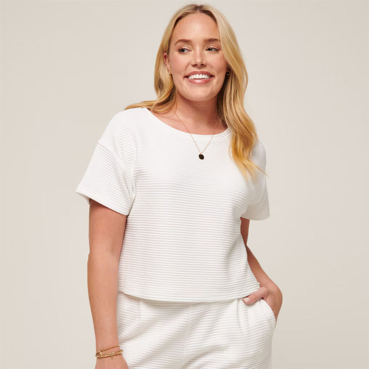 Womens Charter Cruise Tee White